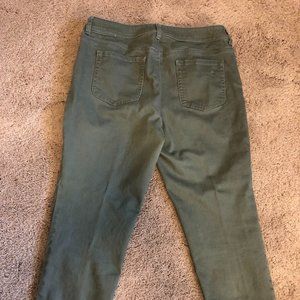 Chico's army green denim jeans
